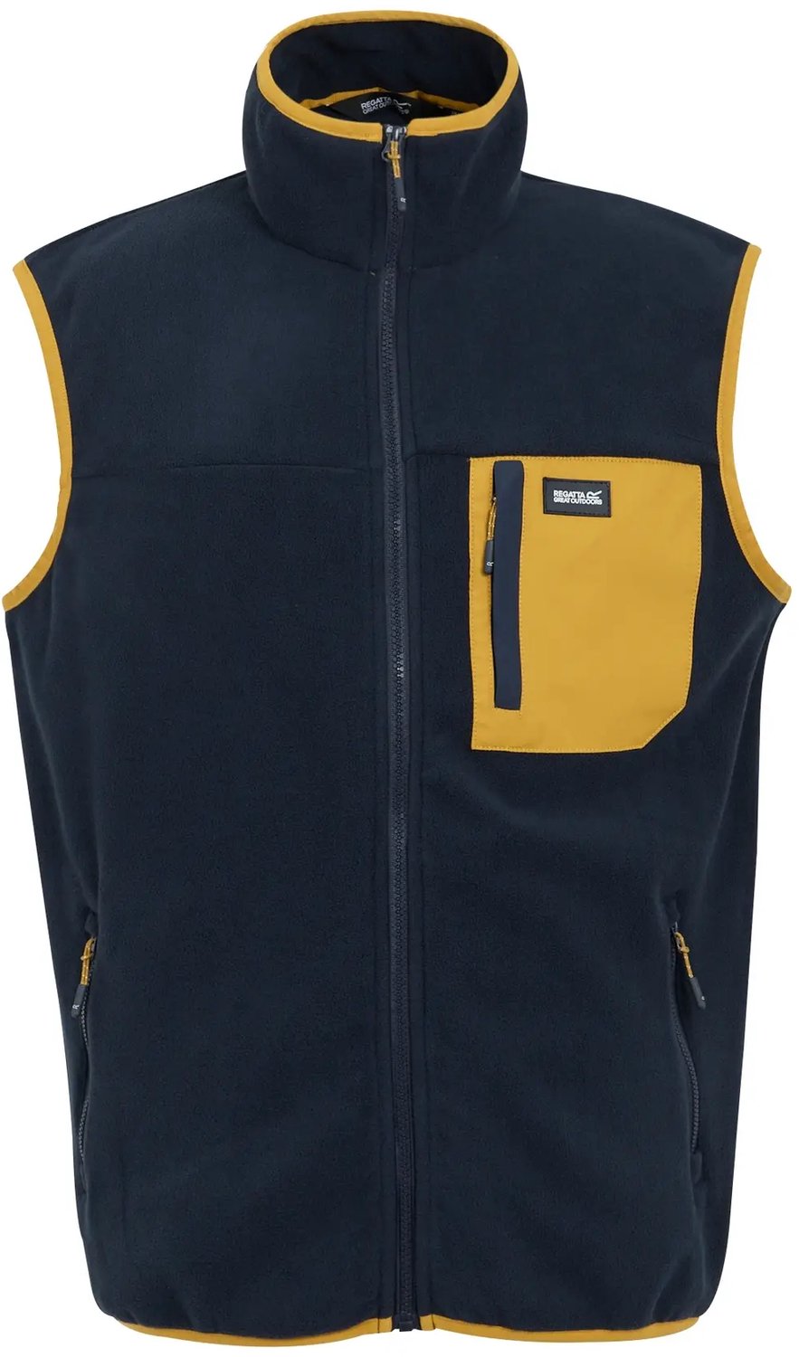 Mouwloos fleece Regatta Frankie Marine/mosterd