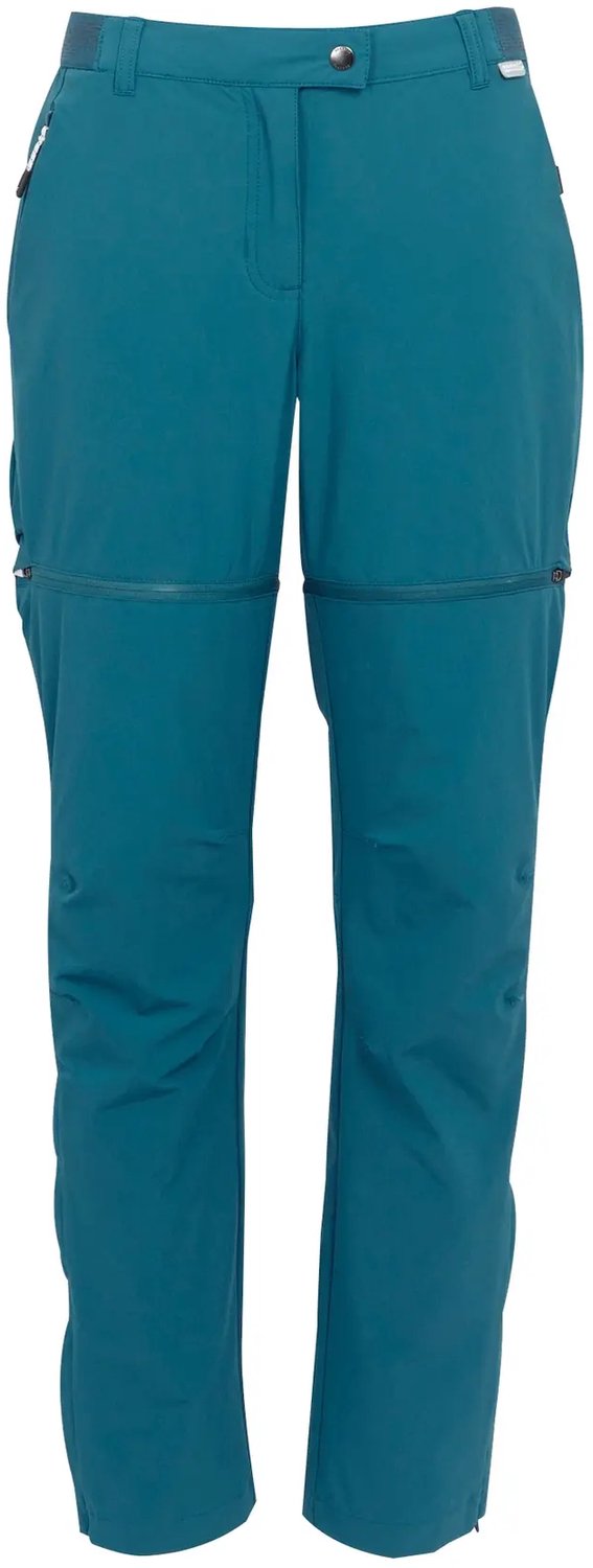 Vrouwelijke afritsbroek voor wandelen Regatta Mountain Moroccan Blu
