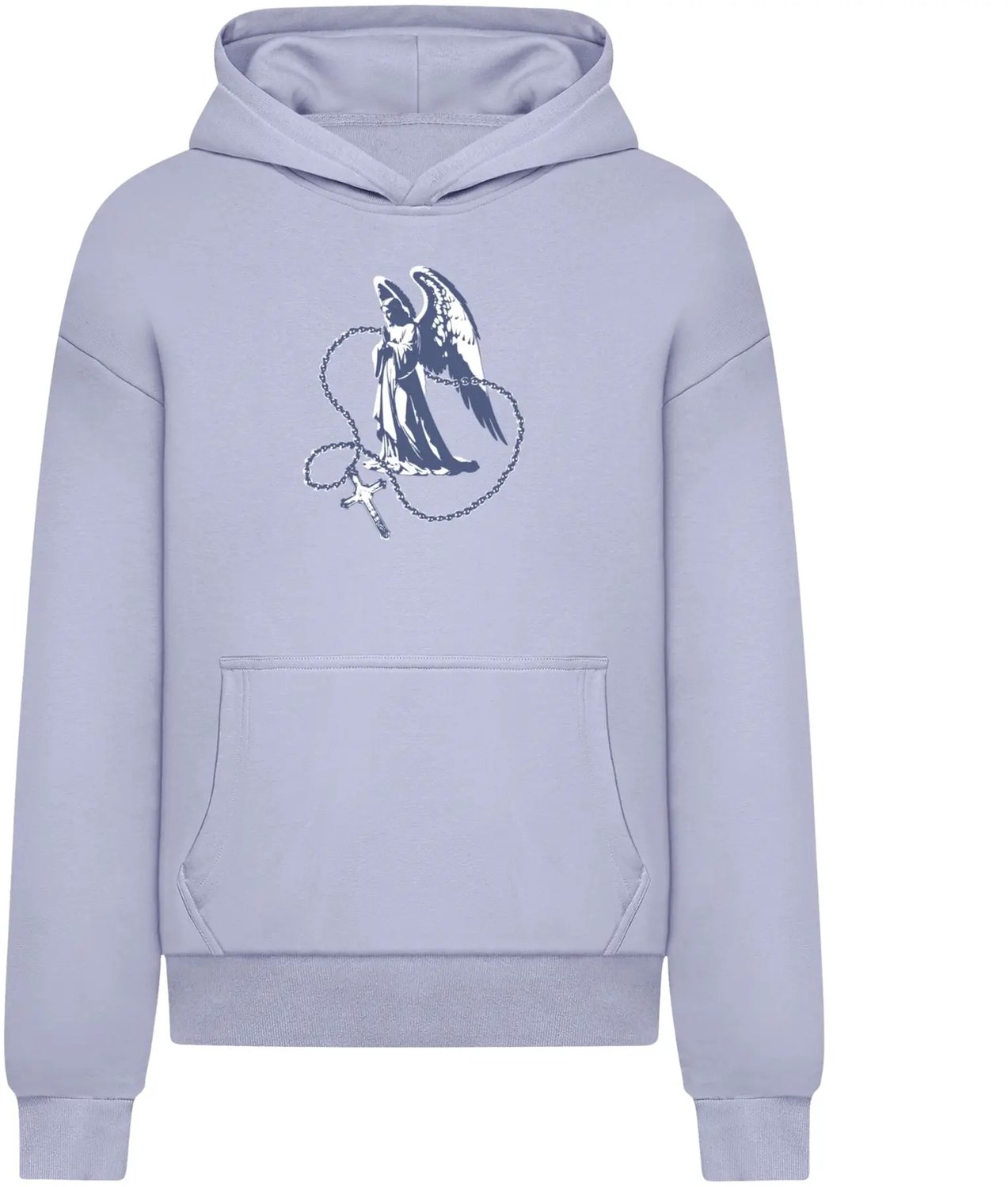 Hoodie Mister Tee Holy Cross Statue Ultra Heavy Violablue