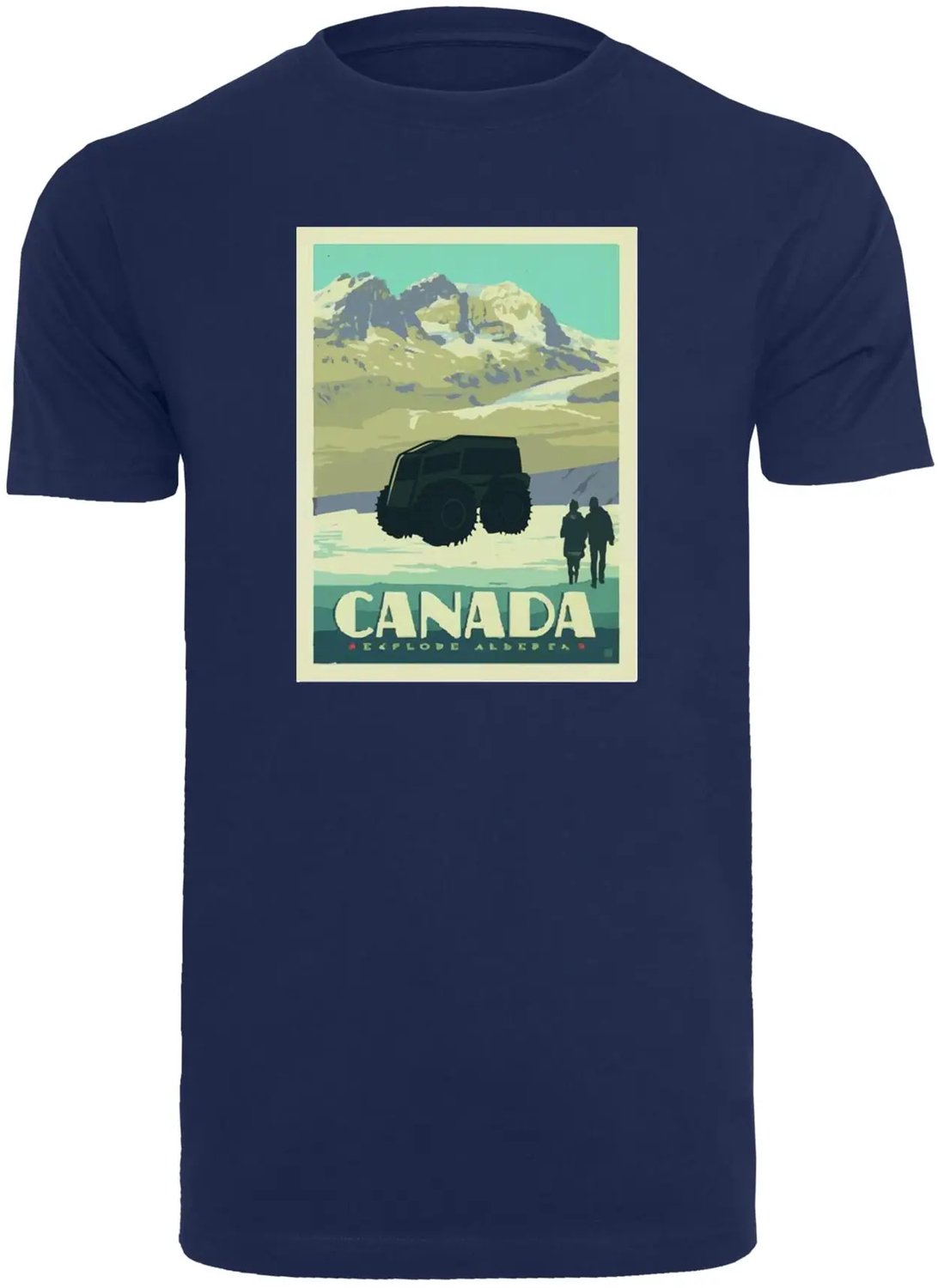 T-shirt Mister Tee Explore Canada Licht Marine