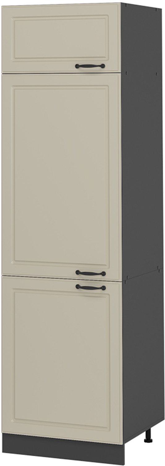 Vicco Koelkast ombouwkast R-Line, Zand landelijk/Antraciet, 60 cm