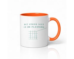 Kleurrijke Hallucineren Mok – Grappige Koffiemok 'Dit stond niet in de planning' voor AI-Fans