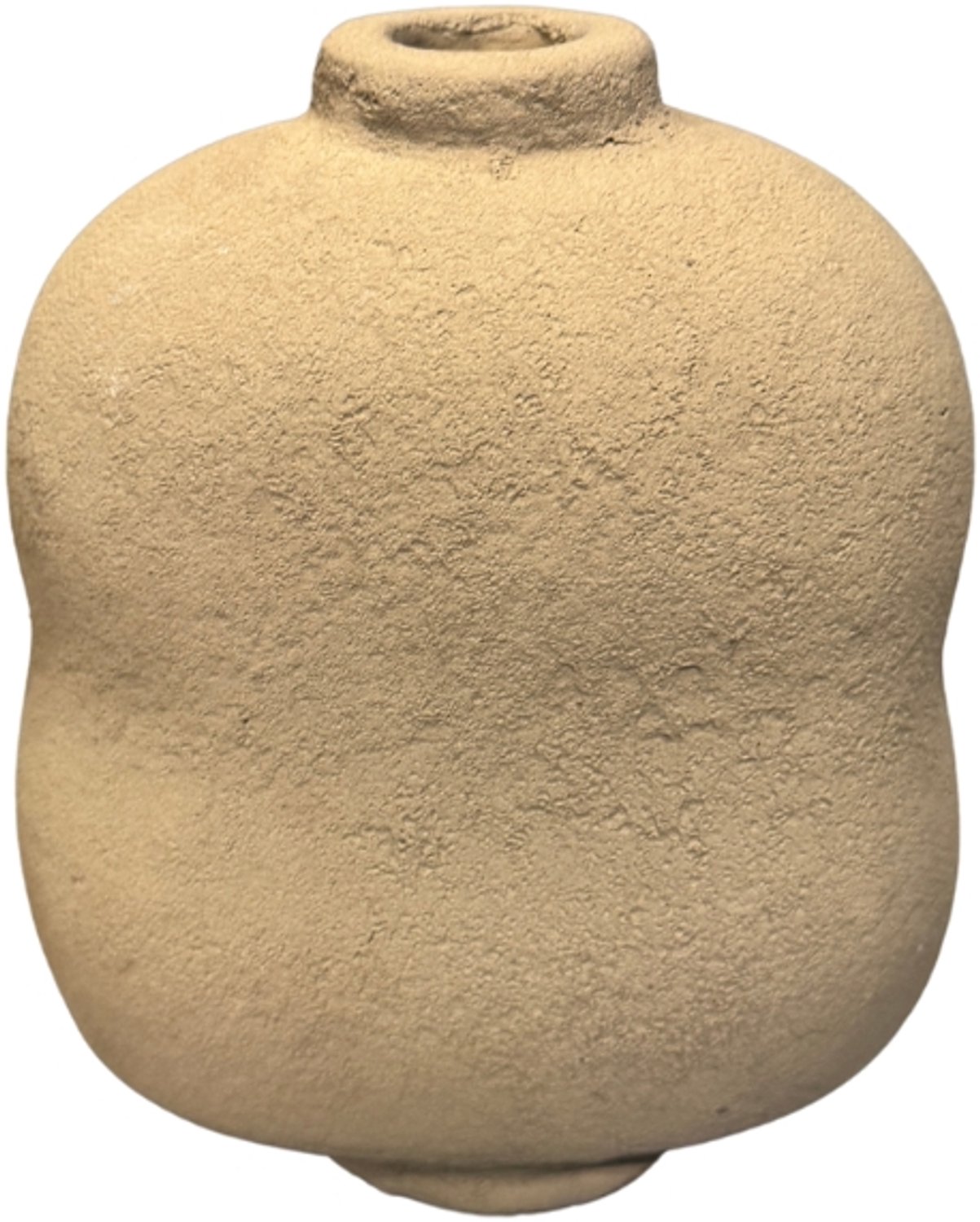 STILL Platte organische vaas - Butter - 18x15 cm