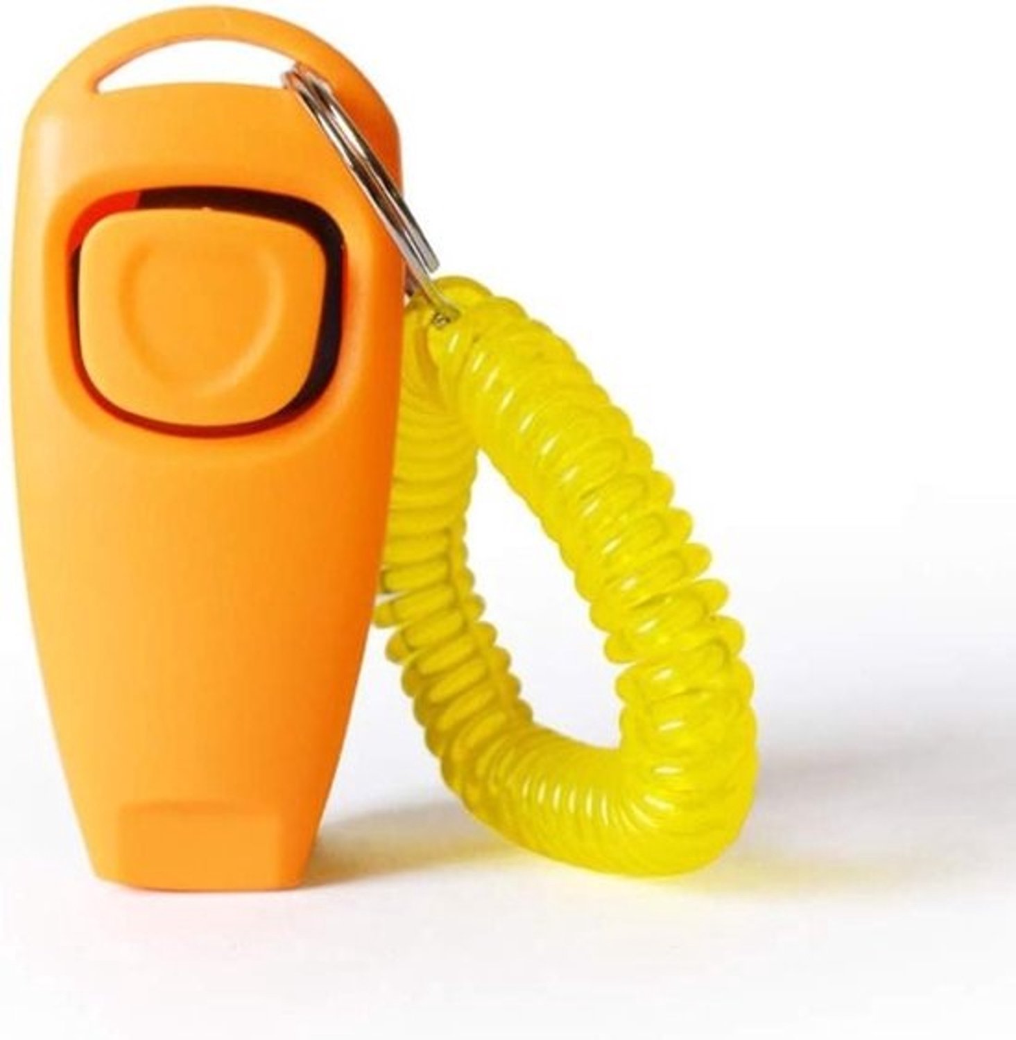 Hondentrainings Clickers - Hondenfluitje Clicker - Huisdier Training - 2-in-1 Hulpmiddel - 2 stuks - Blauw Oranje