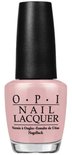 OPI Nail Lacquer in lichtroze nude. Flesje met zwarte dop.
