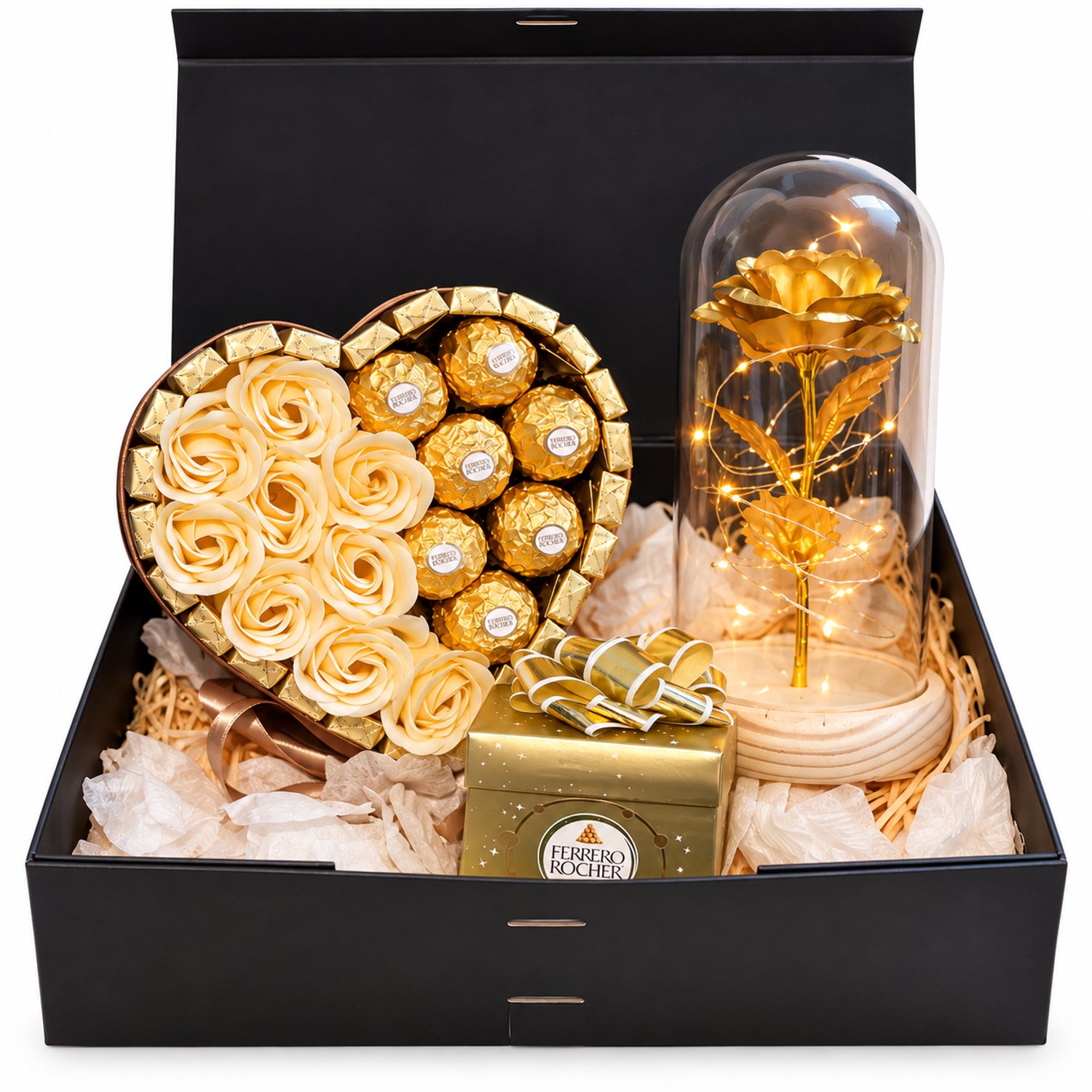 Nina’s Giftshop® Valentijn Cadeau Chocolade Hart – Geschenkset – Chocolade Cadeau – Bonbons – Cadeau voor Hem & Haar – Liefde Cadeau
