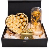 Nina’s Giftshop® Valentijn Cadeau Chocolade Hart – Geschenkset – Chocolade Cadeau – Bonbons – Cadeau voor Hem & Haar – Liefde Cadeau