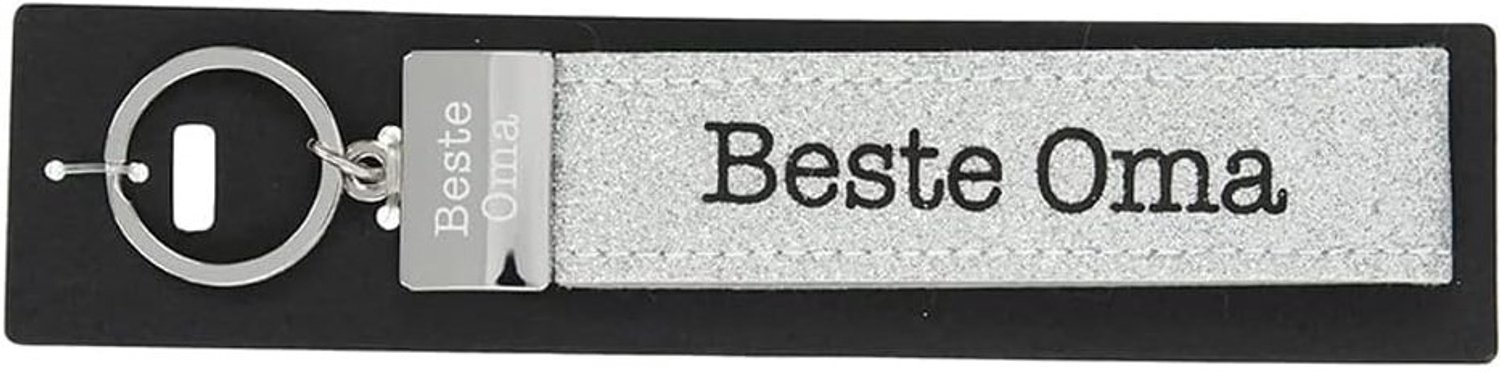 Depesche sleutelhanger cadeau voor oma met metalen detail en opdruk.