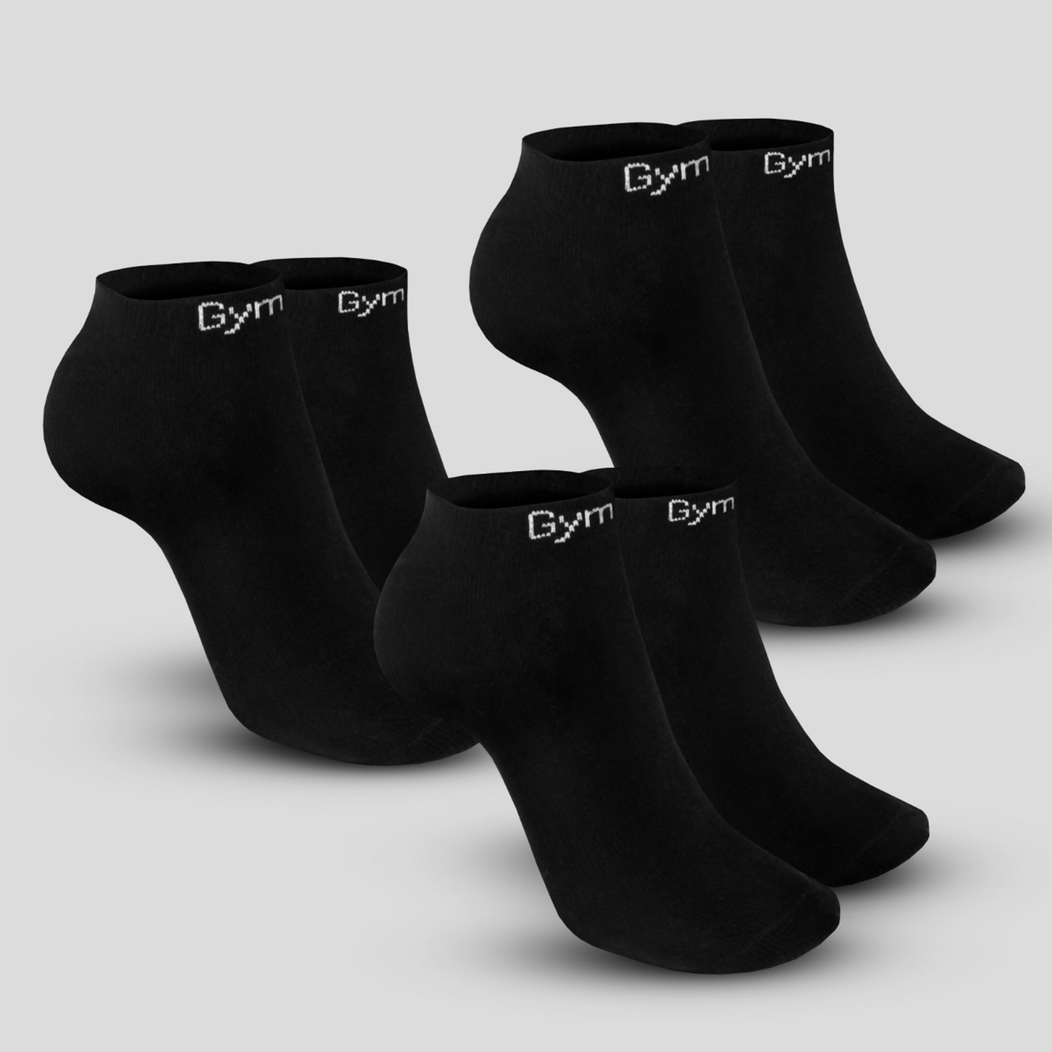 GymBeam Enkelsokken 3Pack Zwart M