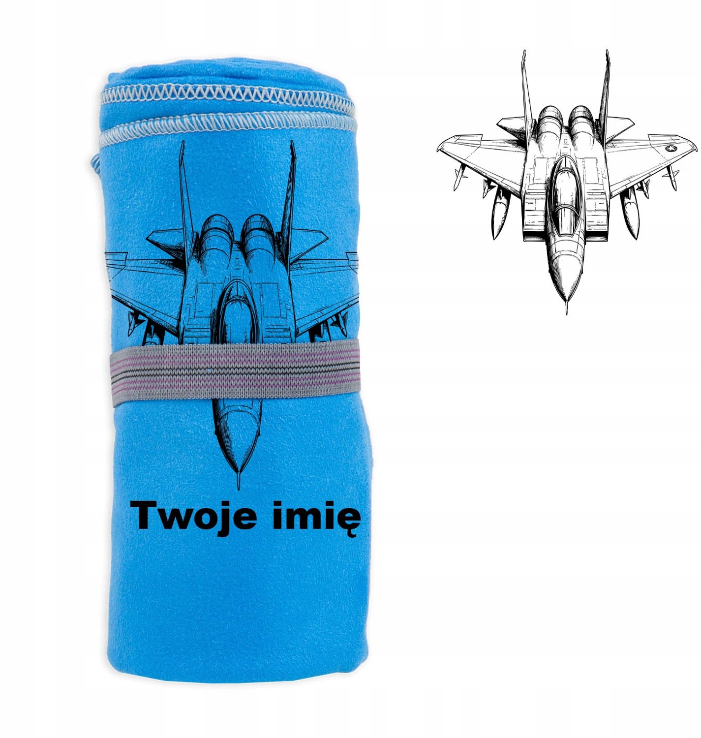Gepersonaliseerde militaire vliegtuig handdoek - Sneldrogend & absorberend