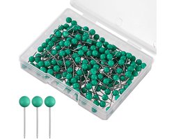 XIHIRCD 200st Kaart Push Pins, Kaart Punaises Ronde Kop Pins voor Reiskaart Duim Markeer Punaises voor Kurkbord - ShopVlot