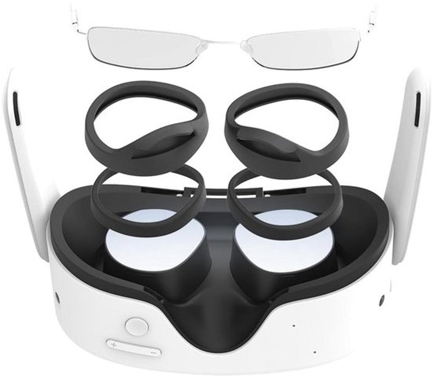 Lens Bescherm Frame - VR Accessoire - Meeslepende Ervaring - Dubbele Krasbescherming - N.v.t. - Wit