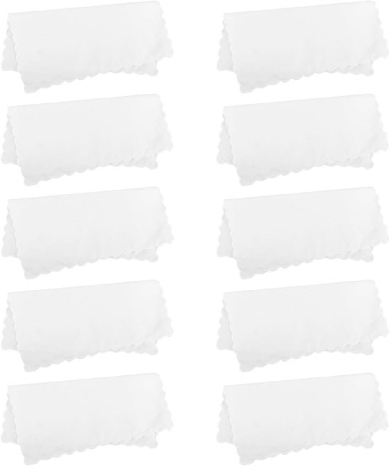 Katoenen Zakdoeken - Herbruikbare Doekjes - Dagelijks Gebruik - Zacht Ademend - 10 Stuks - Wit