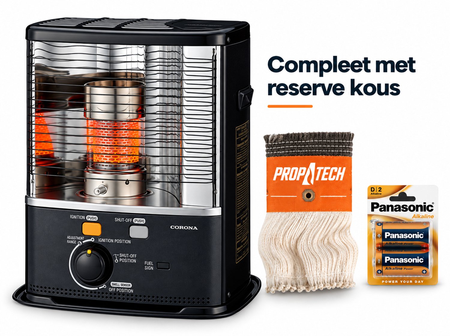 Corona RX2485 Kouskachel – 2400 W – Incl. Propatech Reservekous & Batterijen