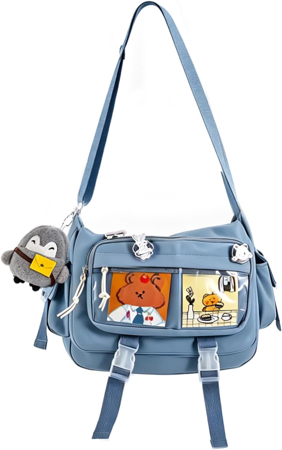 Ita Bag Messenger Bag - Kawaii Canvas - Lichtgewicht Schoudertas voor School - Vemera
