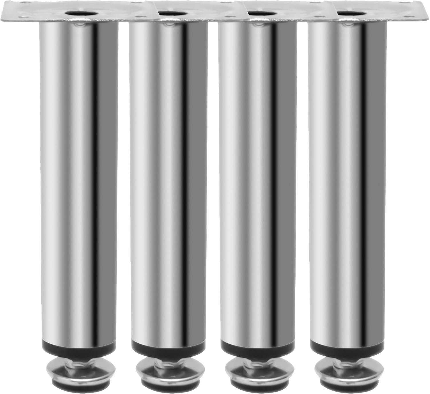 Tafelpoten 150MM - Verstelbare metalen meubelpoot - Koudgewalst staal - Sterke draagkracht voor meubels - ShopVlot