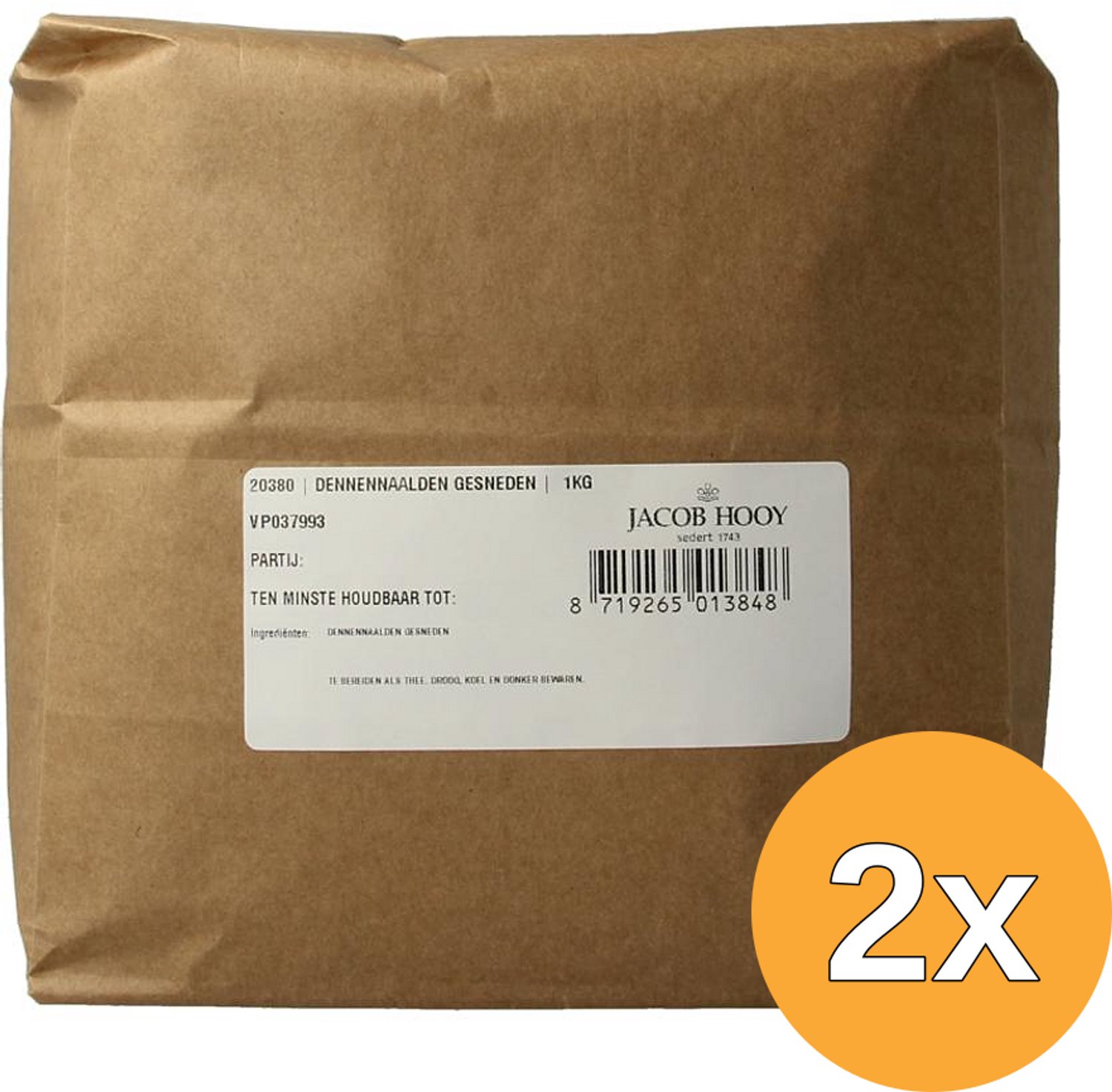 2x Jacob Hooy Dennenaalden Gesneden (1000 gr)