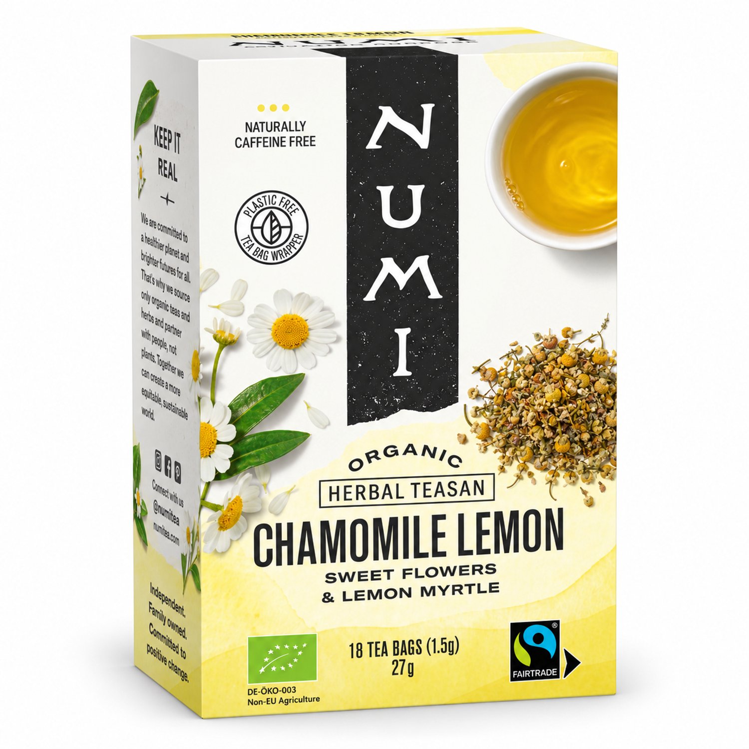 Numi Biologische Chamomile Lemon – Biologische Kamille Kruidenthee – 6 doosjes
