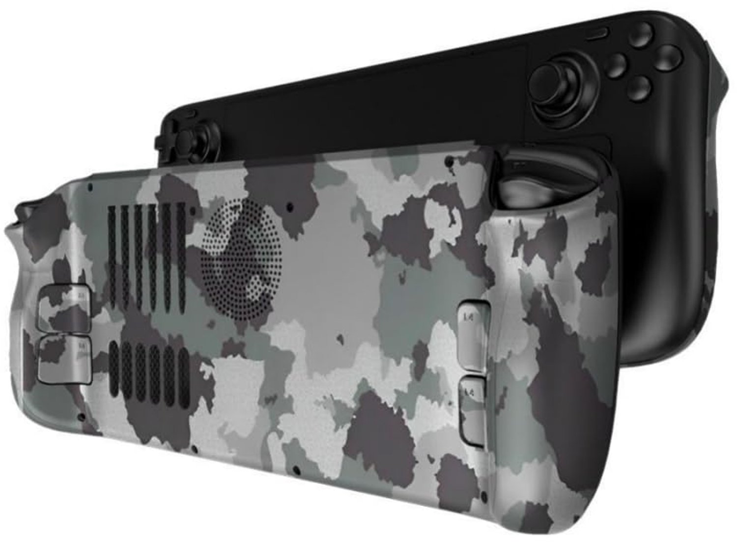 SnelShoppen - Hzxkqmil Achterplaat Behuizing Faceplates voor Steam Deck/Steam Deck OLED Console, DIY Vervangende Schelp Aangepast Paneel met Koelopeni