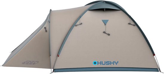 Husky Bizon 4 Classic - klassieke tent - 4 persoons - Licht Grijs van Husky — afbeelding 5