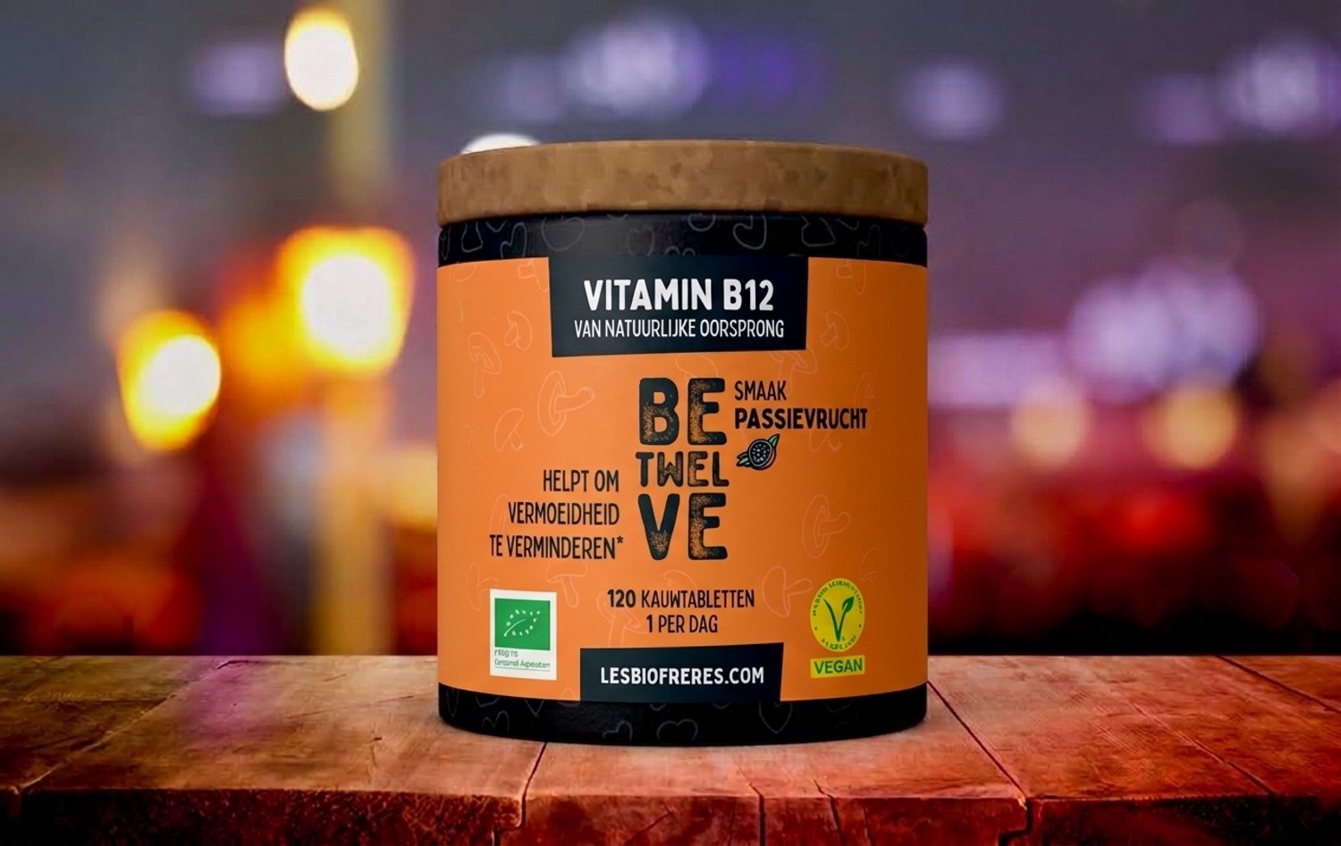 Les Bio Frères Vitamine B12 Bedouze Bio Passievrucht Voedingssupplement 120 Tabletten Biologisch En Vegan