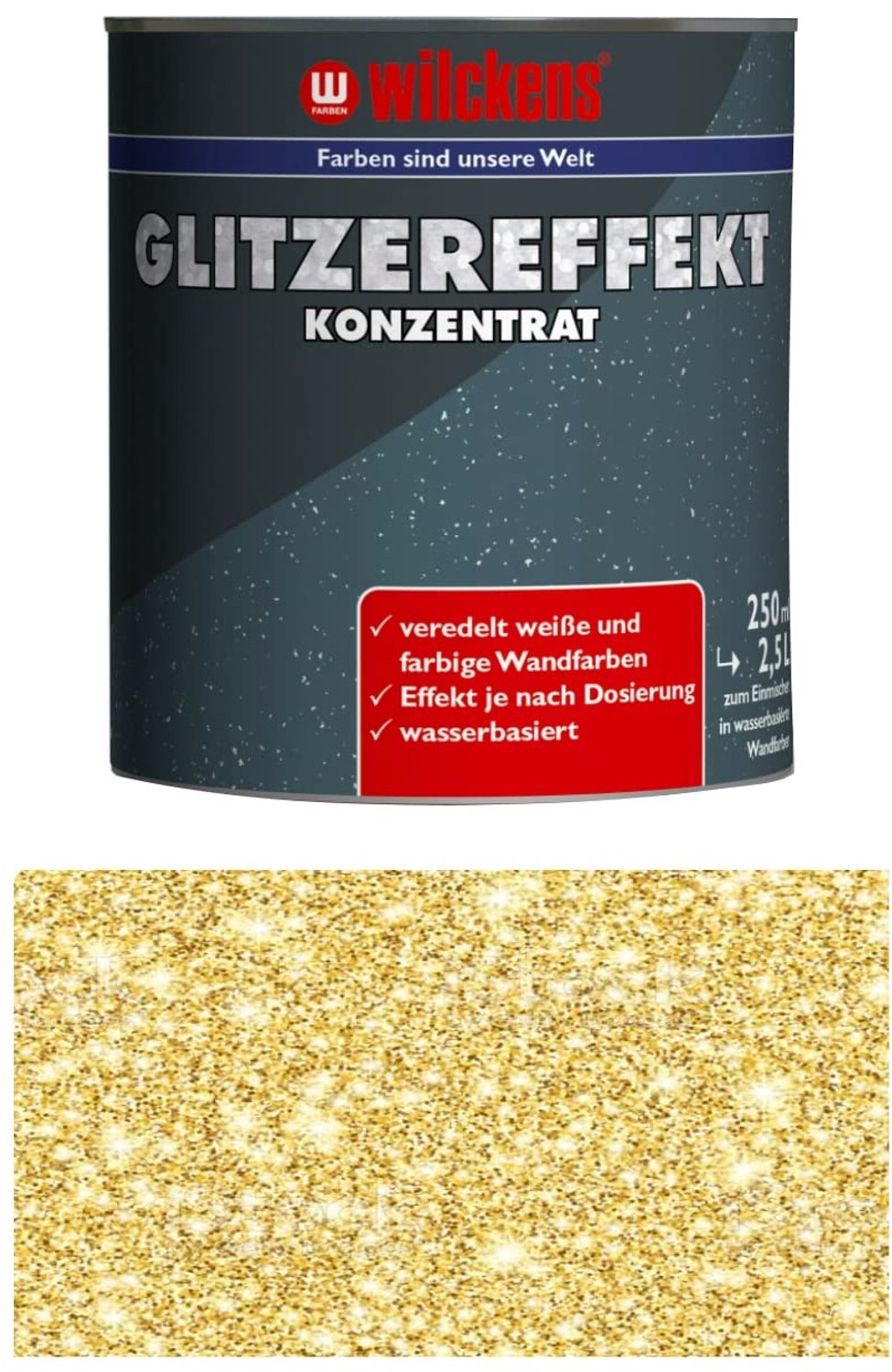 Wilckens Glittereffect Goud 0,25 L