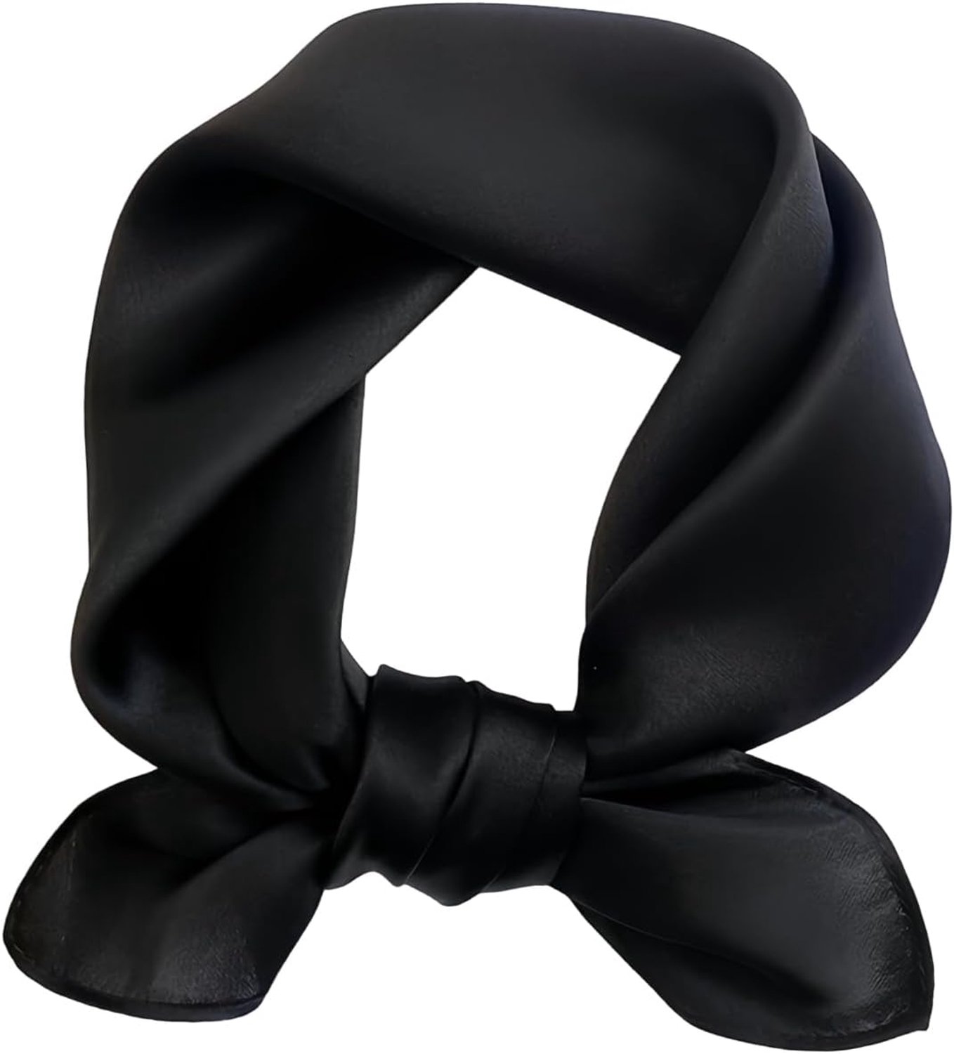 Zijde sjaal 21" - 100% moerbeizijde - zwart - perfect voor haar en tassen - ShopVlot