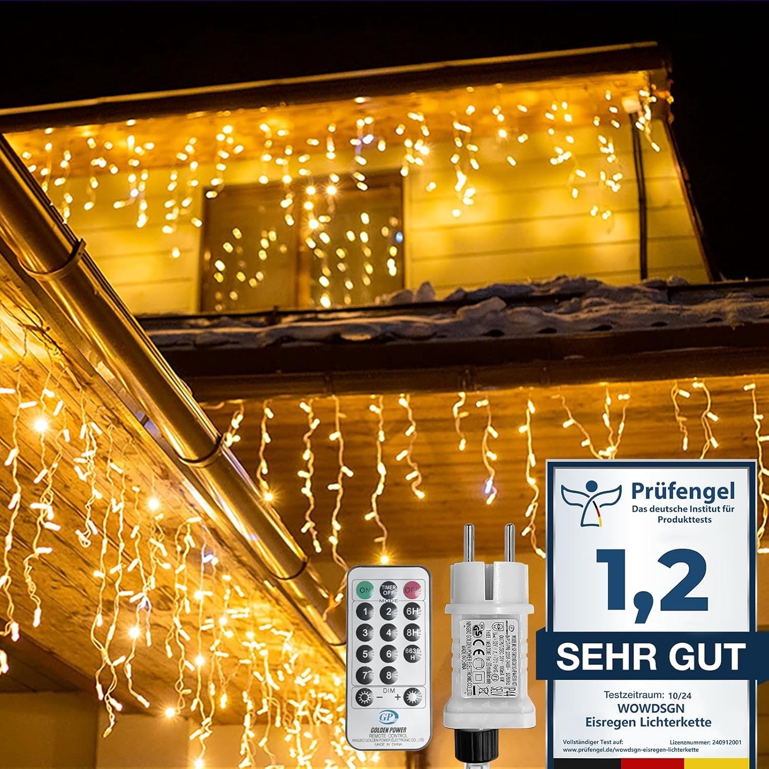 Kerstverlichting voor Buiten - Warmwit - 10 m - LED met 440 Leds en Timer - Voor Kerstdecoratie