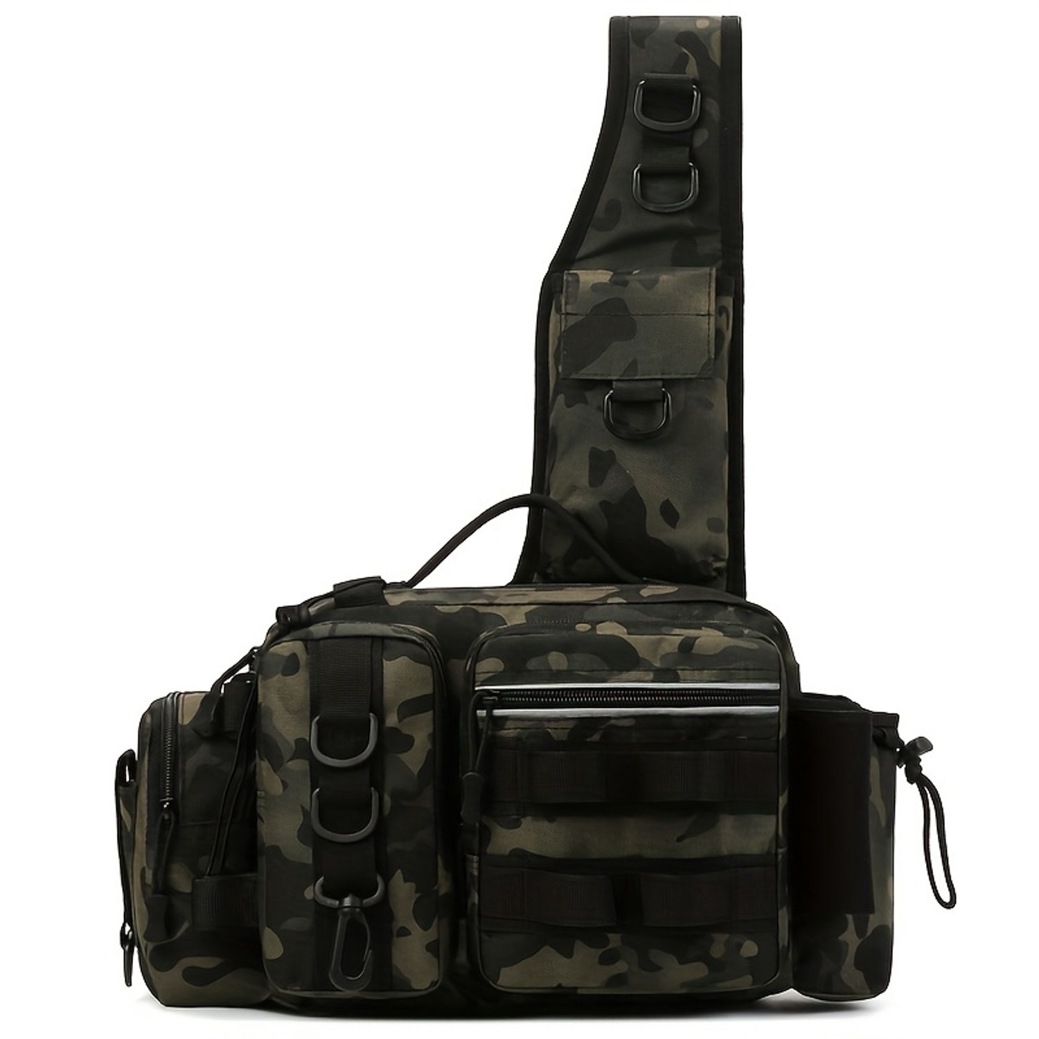 North Collective Vistas - Hengeltas - Sportvissen - Hengelsport - Diverse Kleuren - Hiken Wandelen Kamperen - Camouflage Groen