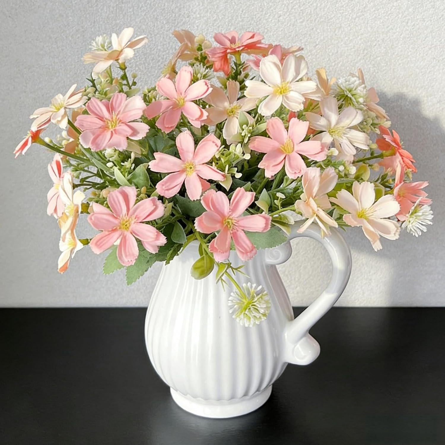 Kunstbloemen - Roze - 30 cm - Zijdebloemen voor Buiten en Bruiloften - Voor Feestdecoratie en Balkon