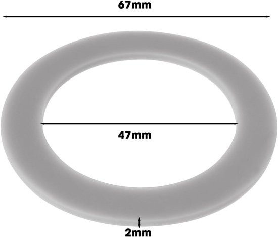 Blender O-Ring Gasket 6PCS - Siliconen Seal - Perfecte pasvorm 47mm - Voorkomt lekken - ShopVlot — afbeelding 3
