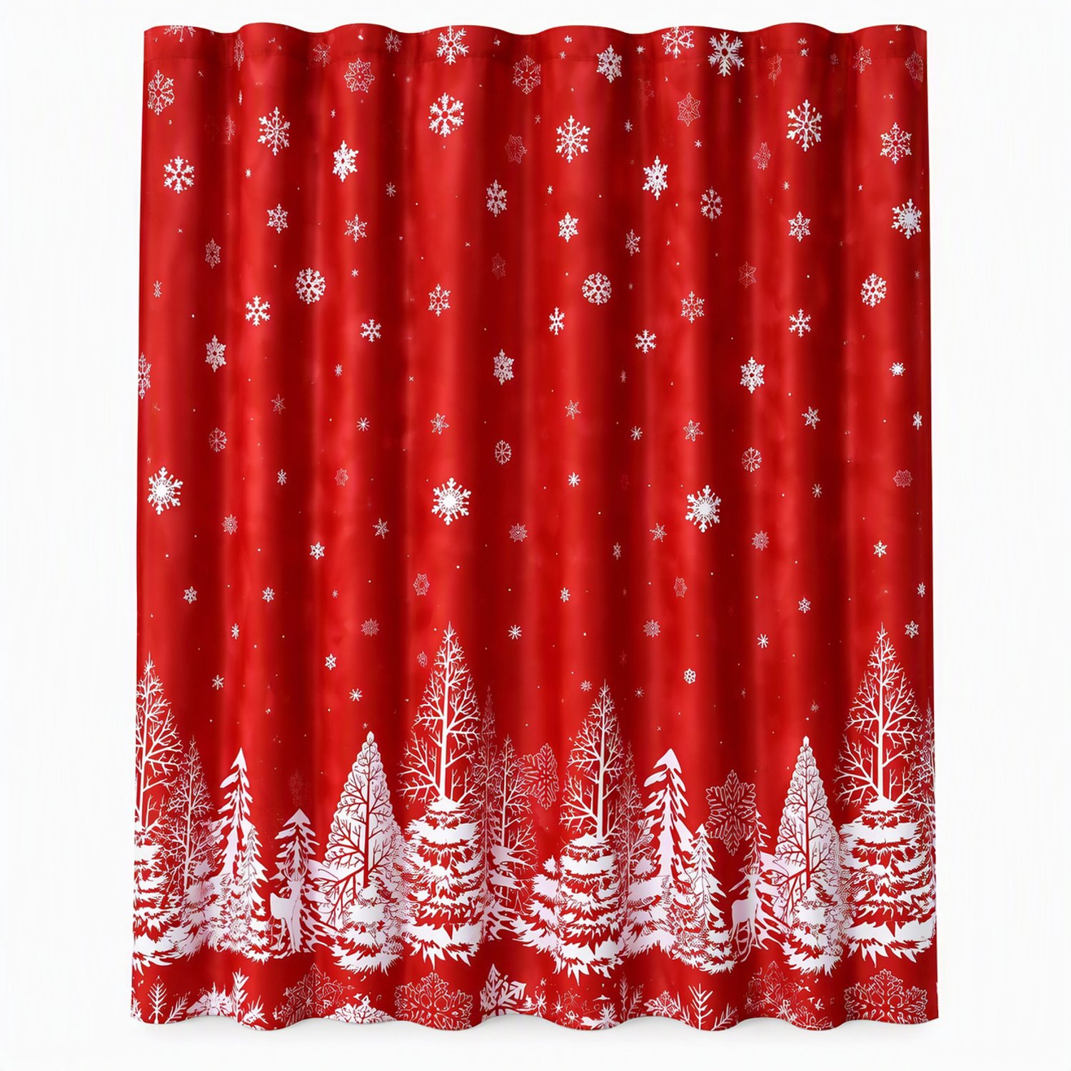 Nutrella - Douchegordijn - Kerstdecoratie - Kerst douchegordijn - Machinewasbaar - Waterafstotende stof - 183 x 183 cm