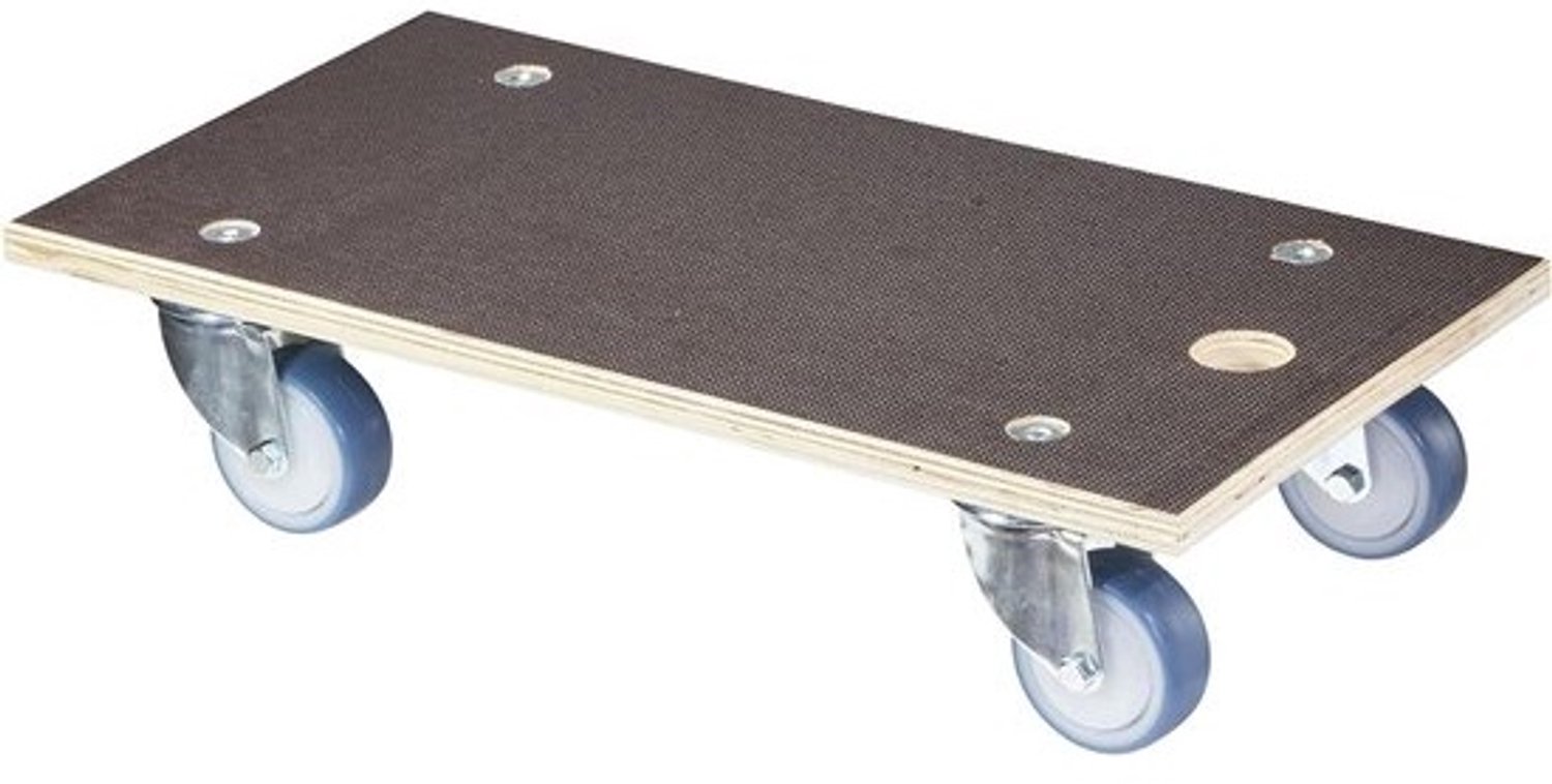 Transportroller - Verhuisroller Meubelroller - Zwaar Transport - 400 kg Draagkracht - 58 x 30 cm - Bruin