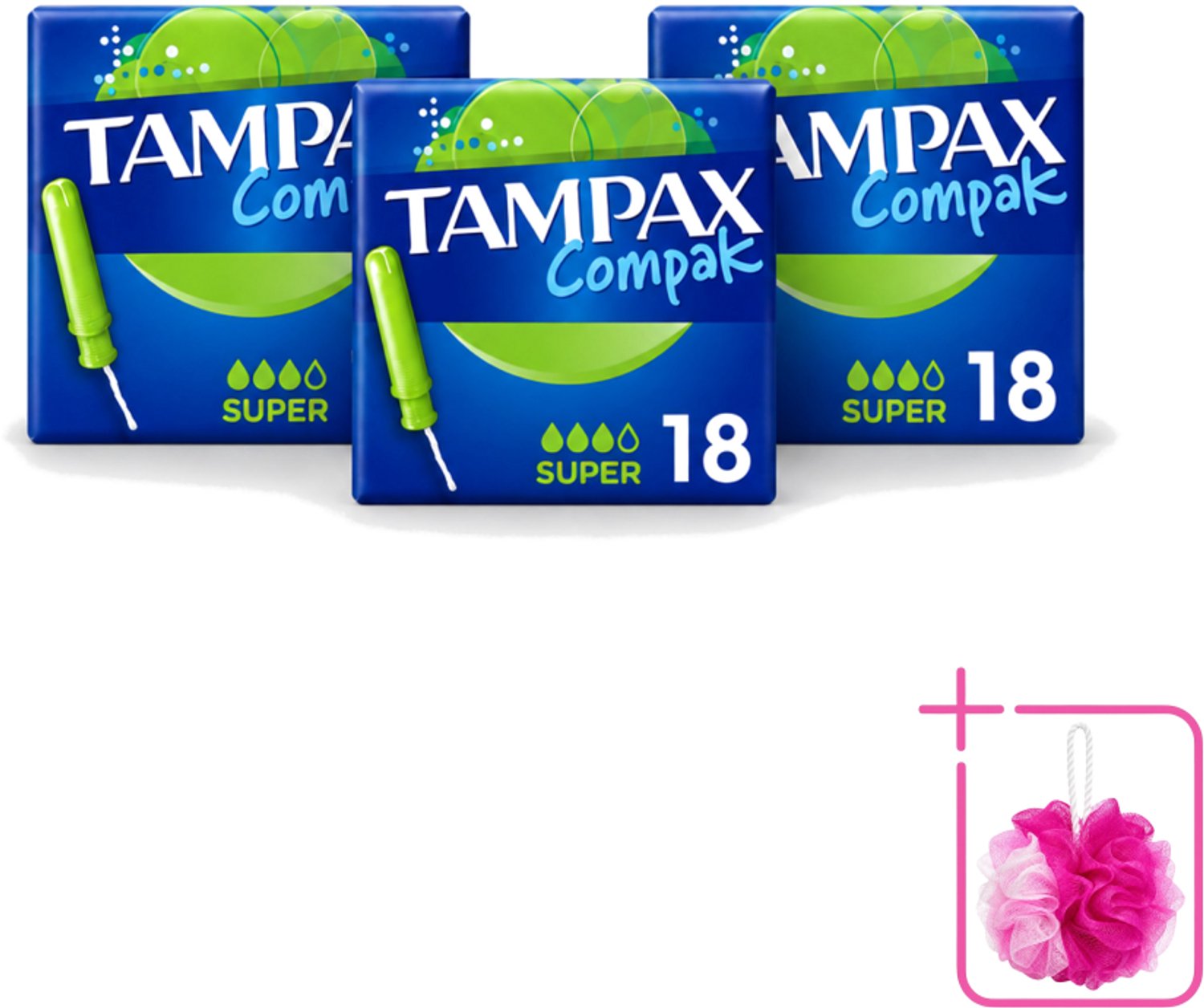 3 x Tampax Compak – Tampons – Super - Bulkverpakking - Tampon - Menstruatie