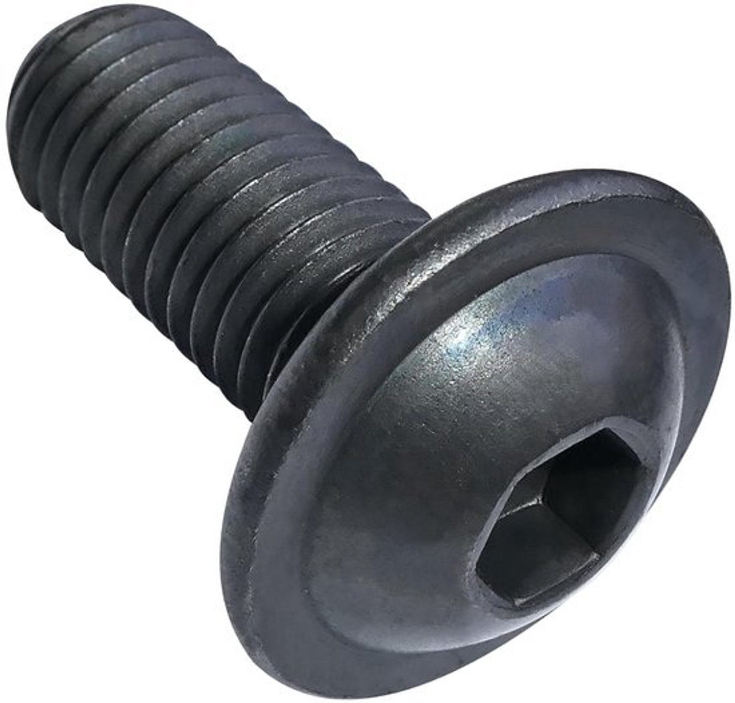 Schroeven M10x25mm - Bout met kraag - Industriële montage - Zwarte koolstofstaal - 5 stuks M10 - Zwart