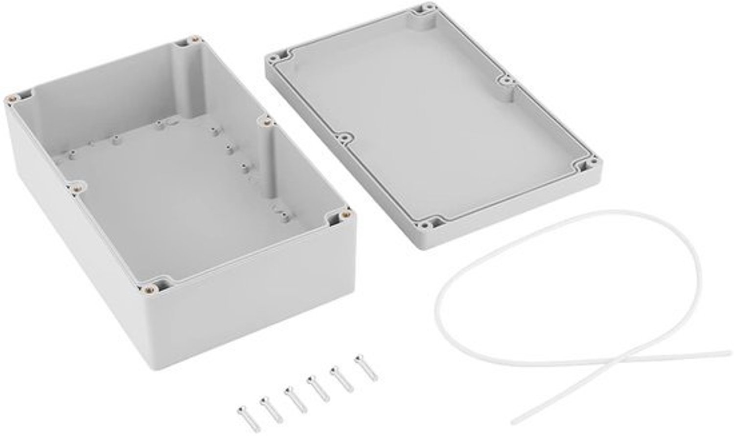 Kunststof Elektrische Behuizing - Aansluitdoos Schakelkast - Componenten Beschermen - IP65 Waterdicht - 230x150x85mm - Grijs