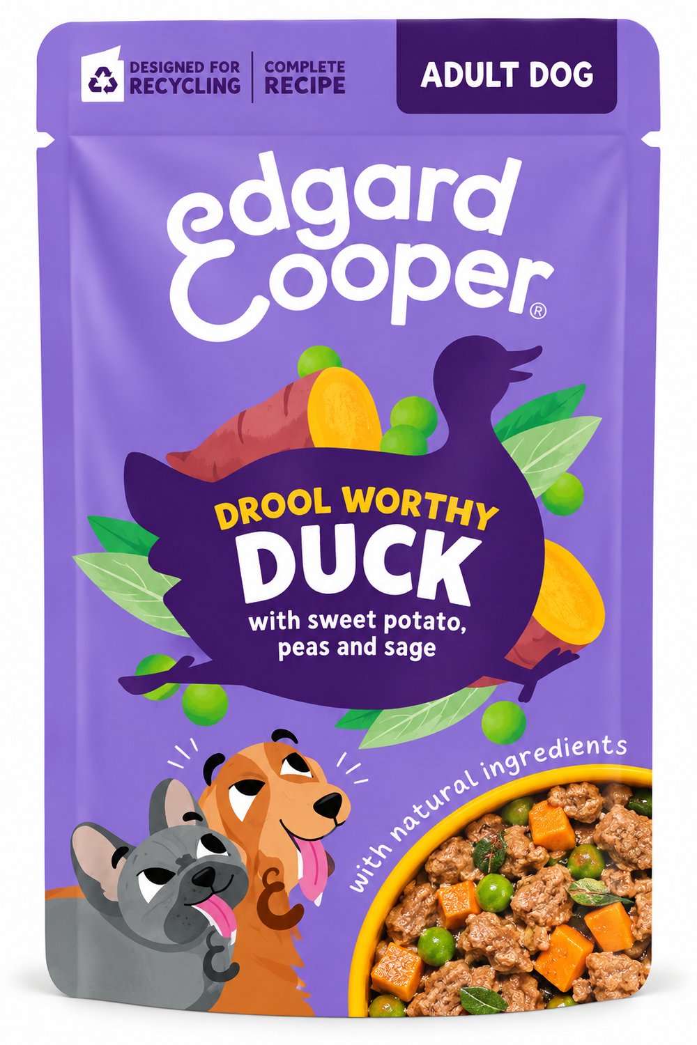 Edgard & Cooper Adult Eend Stoofpot Hondenvoer 150 g