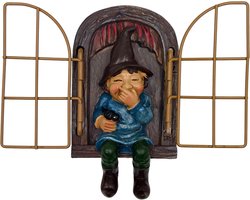 NIWWIN Garden Gnome Tree Decoration Resin Statue Miniature Statue Decoration Garden Decoration Dwarf Landscaping - ShopVlot
