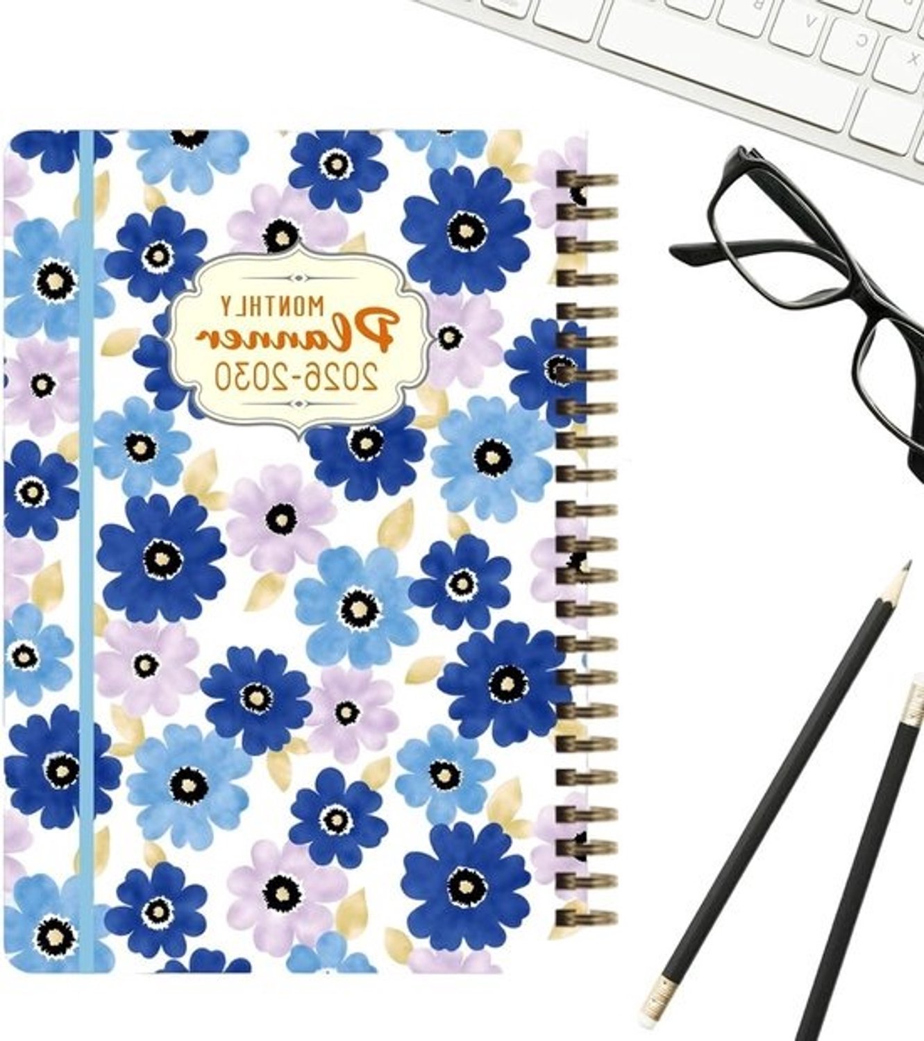 Weekplanner 5 Jaar - Maandplanner Agenda - Doelen Beheren - Spiraalbinding Flexibel - 21 x 15 cm - Stijl A
