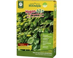 ECOstyle Hagen-AZ Organische Haag Meststof - Tuinmest voor Diepgroen Blad - Nieuwe & Bestaande Beplanting - 30 M Haag - 1,6 KG