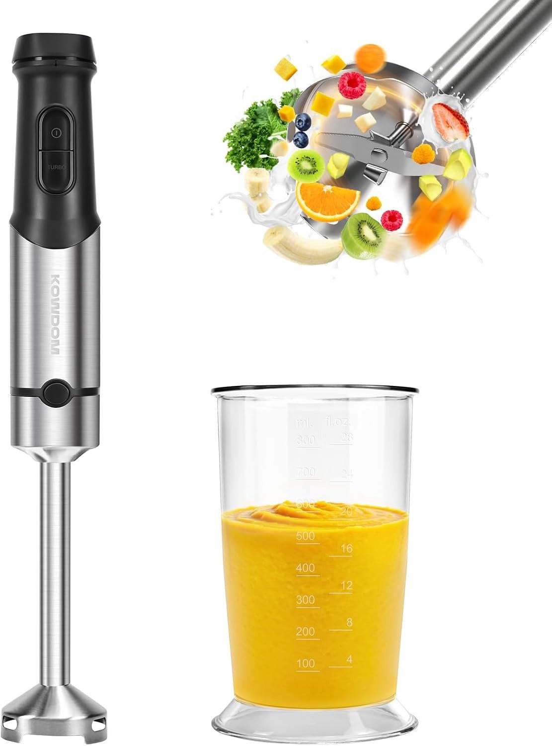 Multifunctionele Handmixer - Wit - Compact en Lichtgewicht - Ideaal voor Thuisgebruik