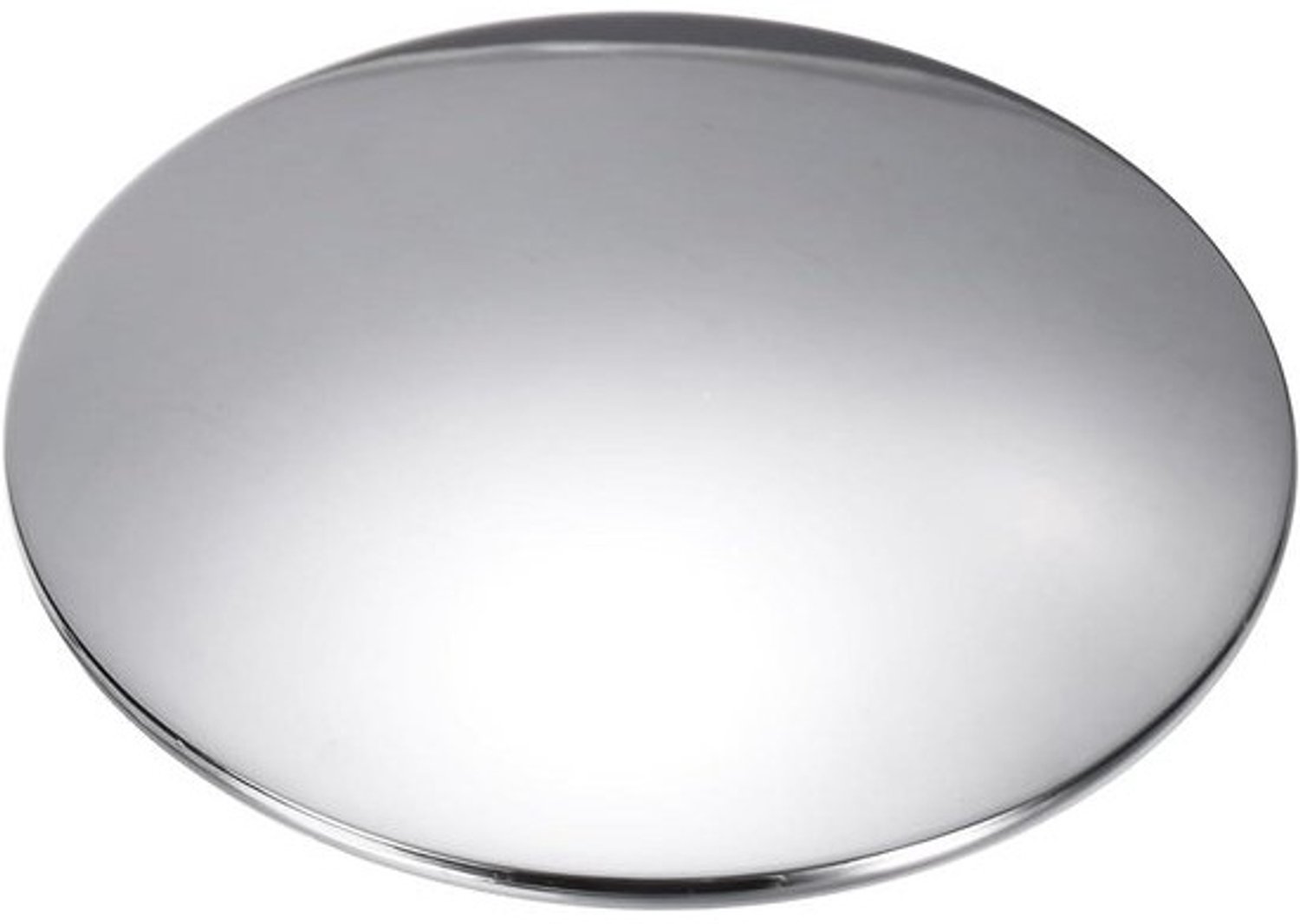 Gootsteenstop Messing - Afvoerstop Keuken Badkamer - Verstopping Voorkomen - Kliksluiting Mechanisme - 70 mm Diameter - Zilver