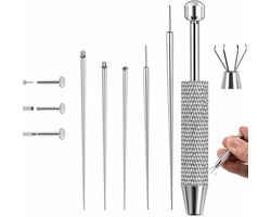 6-delige Piercing Tang Set met Ballenopener en Verwisselgereedschap voor Oor en Neus_OPERATION zoekwoord_OPERATING zoekwoord_ACCESSOIREN.