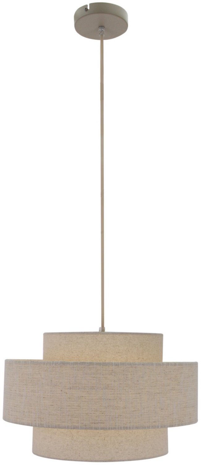 Chericoni Trilo Hanglamp - 1-lichts - Ø40 cm - Beige, Zand - Katoen