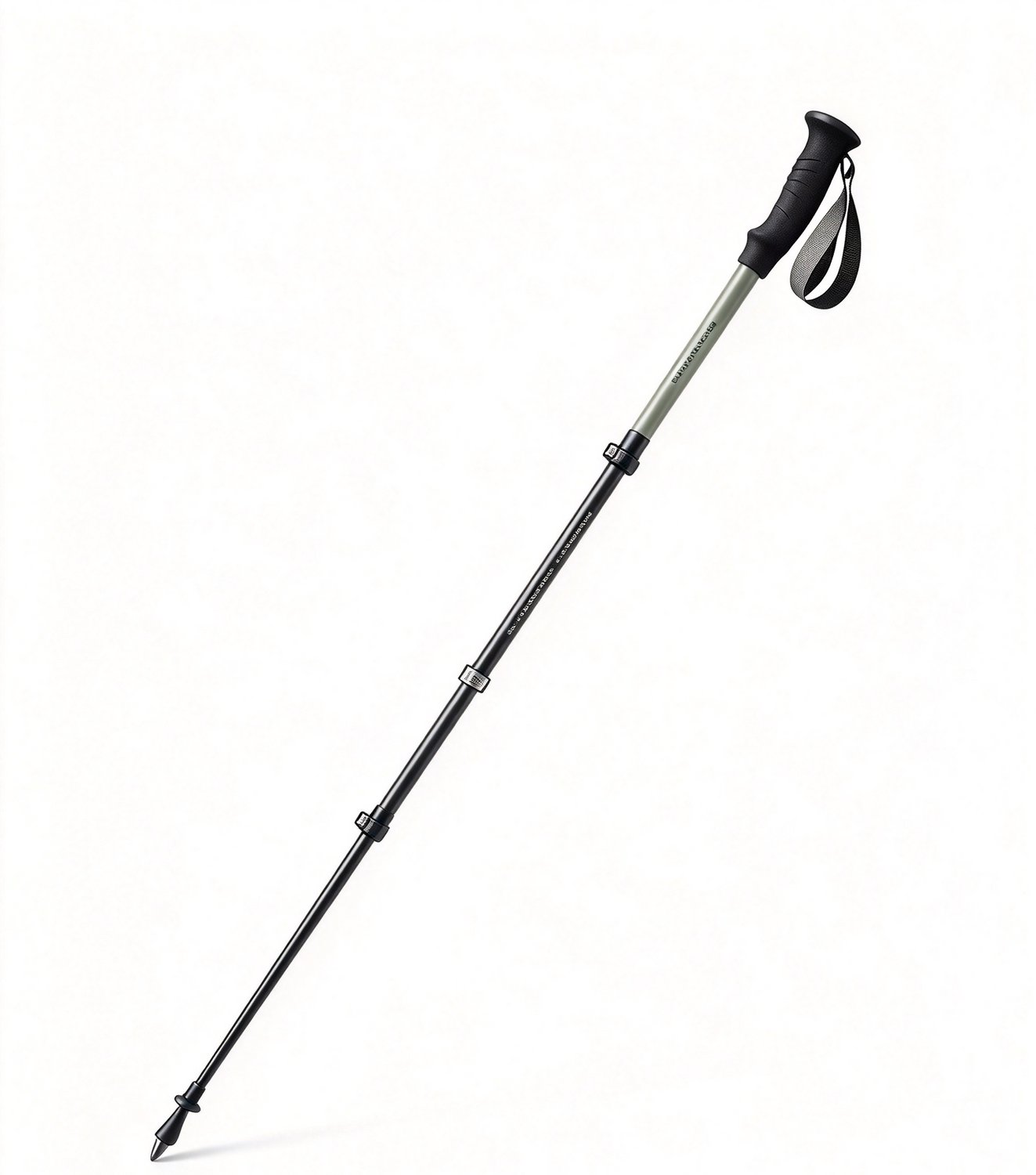 Wandelstok Trekkingstok Koolstofvezel 3-delig - Lichtgewicht 157g - Verstelbaar 56-120cm - Wandelstokken voor Wandelen en Bergbeklimmen