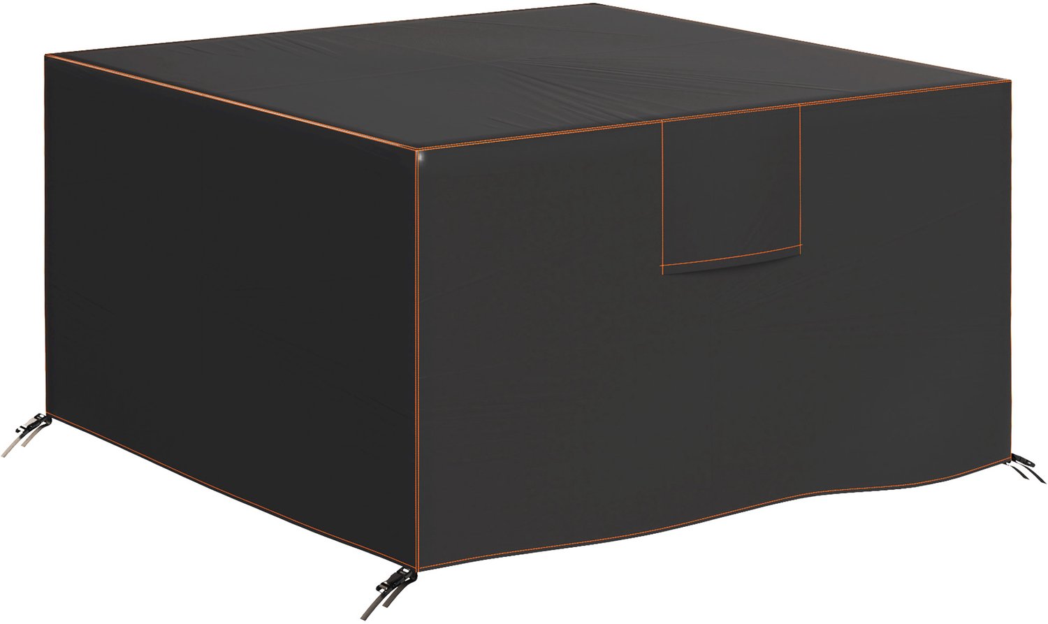 Sunona Beschermhoes voor tuinmeubelen - Waterdicht en UV-bestendig - 420D Oxford-stof - 125 x 125 x 74 cm - Zwart