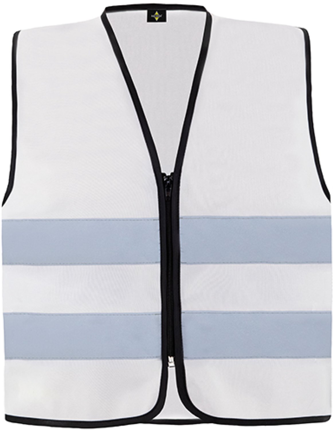 Korntex Hi-Vis Safety Vest Cologne With Front Zipper KX217 - White - XXL