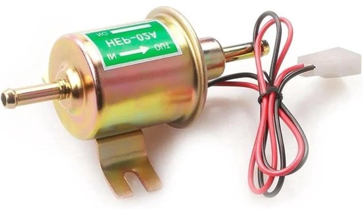 Elektrische brandstofpomp - Voor benzine en diesel - Voor brandstoftoevoer - Universeel - Lage druk - 12 V/24 V - Zilver, goud en zwart
