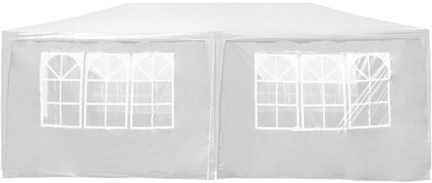 Tuinpaviljoen - Feesttent - Voor feesten en evenementen - Oprolbare zijwanden - 3 x 6 meter - Wit