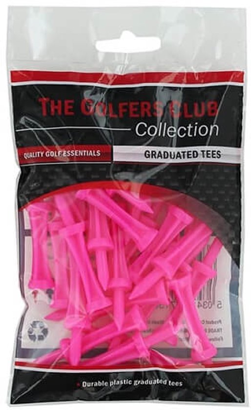 Brand Fusion Durable Plastic Golf Tees 39mm 25 pack — afbeelding 2